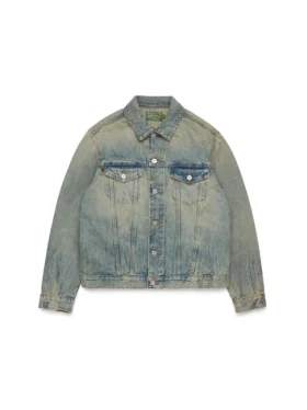 Giacca in Denim lavaggio sporco
