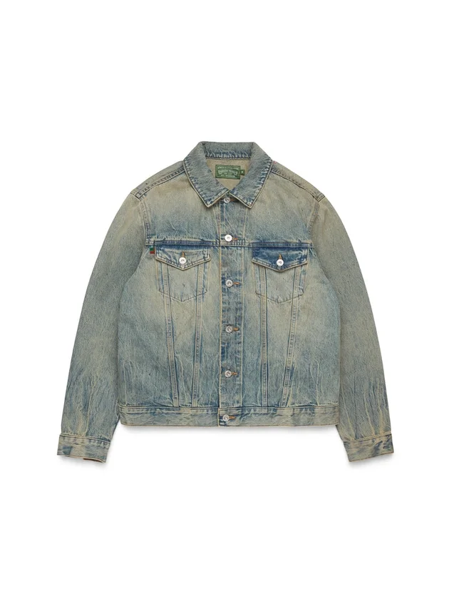 Giacca in Denim lavaggio sporco
