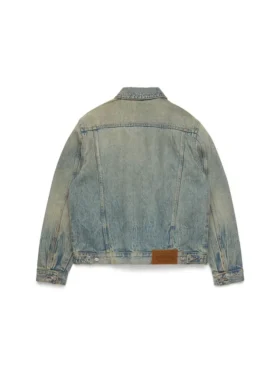 Giacca in Denim lavaggio sporco