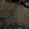Giacca in pelle borchiata “Libertas”