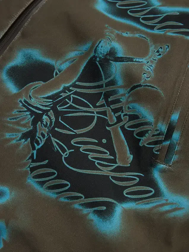 Giacca shell con cuciture nastrate Cloud Camo