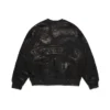 Maglia a girocollo ADG con stampa banner, nera