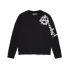 Maglietta a maniche lunghe Anarchy Wreath, nera