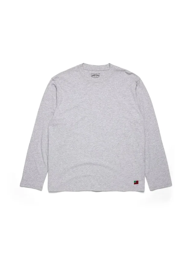 Maglietta a maniche lunghe DT Flag, confezione da 3, grigio