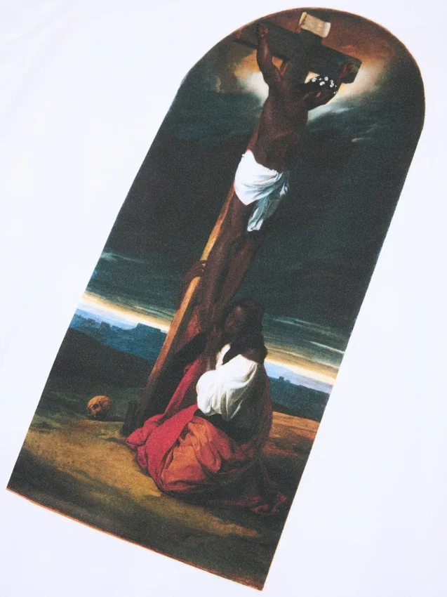 Maglietta bianca “Santa Maria Maddalena ai piedi della croce”