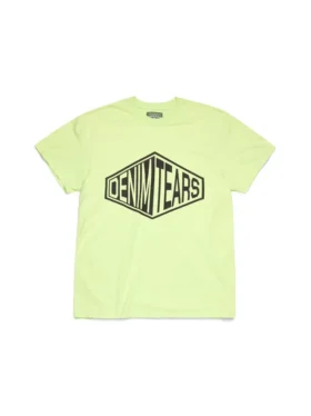 Maglietta con logo 3D a forma di scatola, colore lime