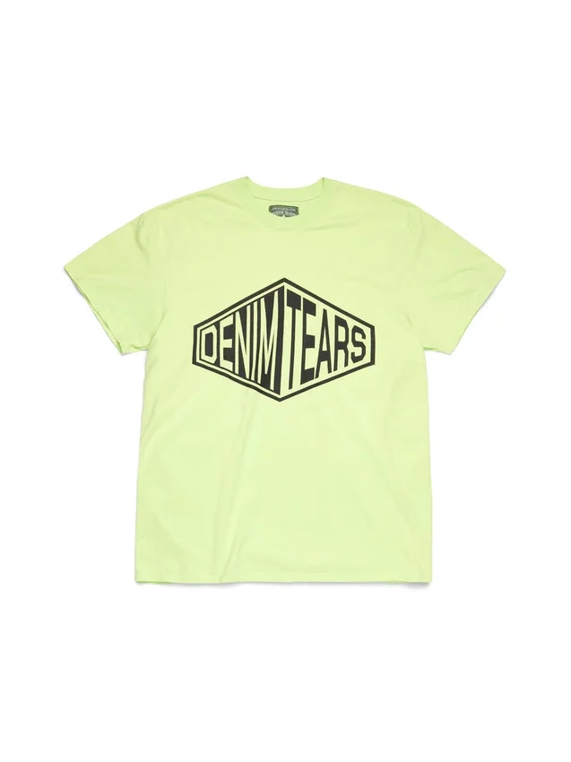 Maglietta con logo 3D a forma di scatola, colore lime