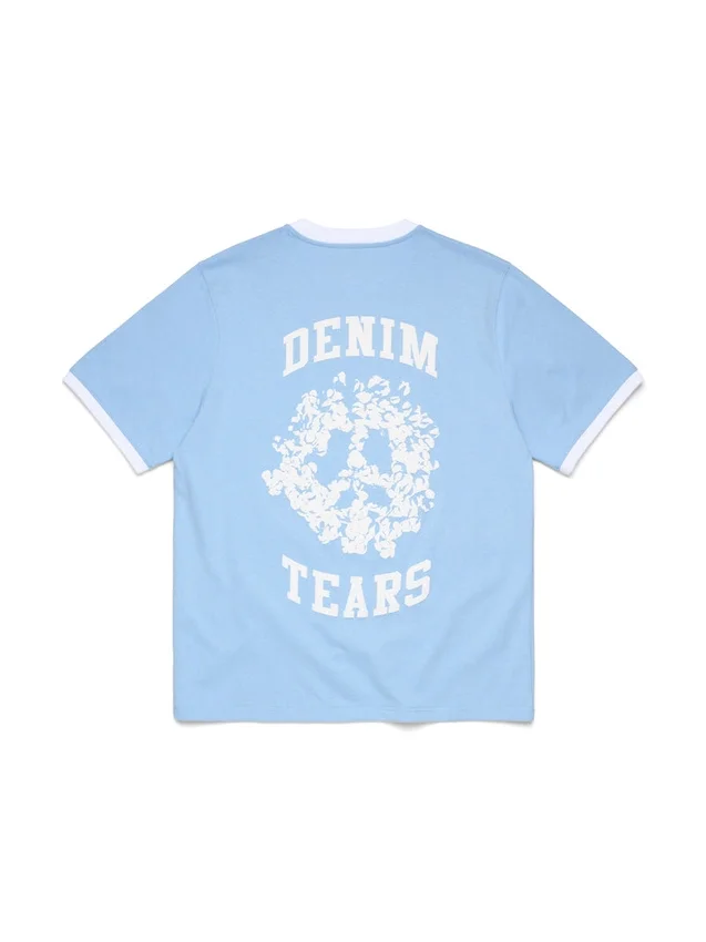 Maglietta Denim U Ringer azzurra