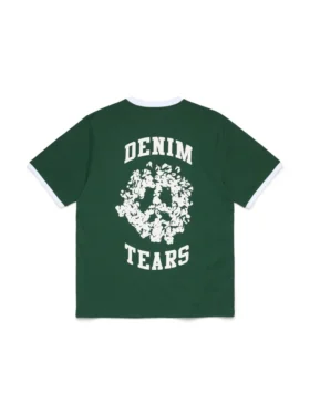 Maglietta Denim U Ringer verde