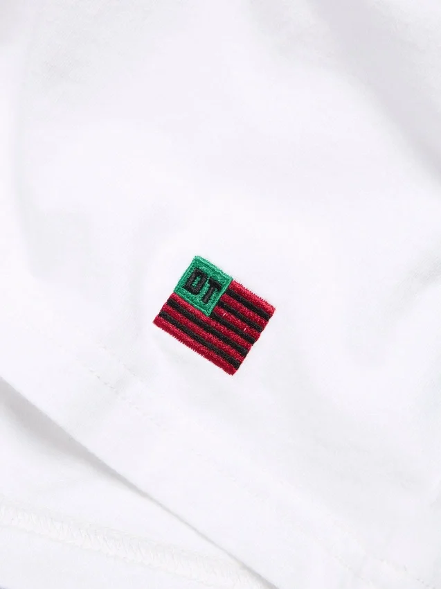 Maglietta DT Flag, confezione da 3, bianca