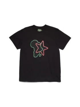 Maglietta Pan-African Star nera