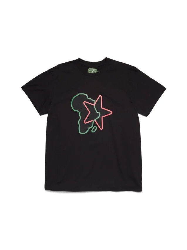 Maglietta Pan-African Star nera