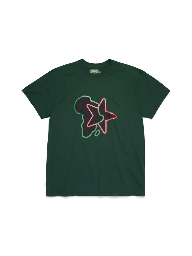 Maglietta Pan-African Star verde