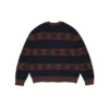 Maglione a righe con Cotton Wreath in cotone blu navy/marrone