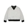Maglione in maglia con collo rotondo Crystal, nero