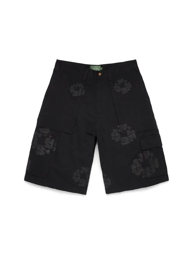 Pantaloncini cargo Mono Wreath neri
