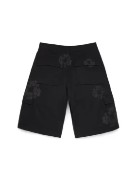 Pantaloncini cargo Mono Wreath neri