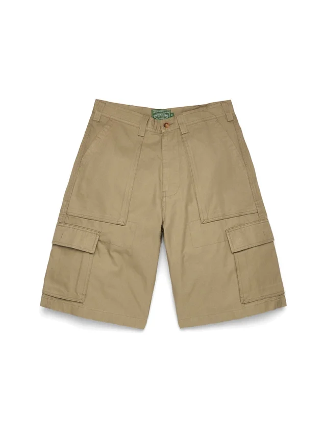 Pantaloncini cargo stagionali color beige