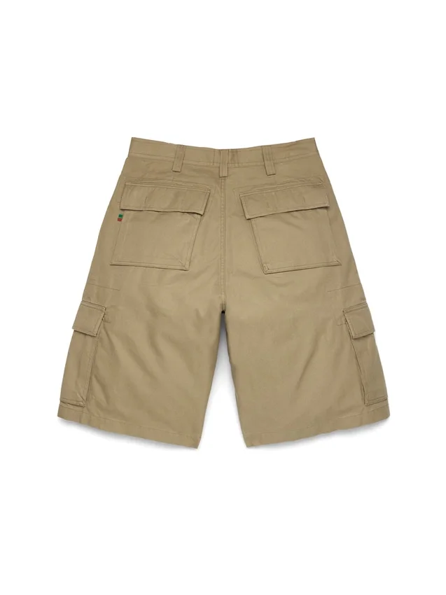 Pantaloncini cargo stagionali color beige