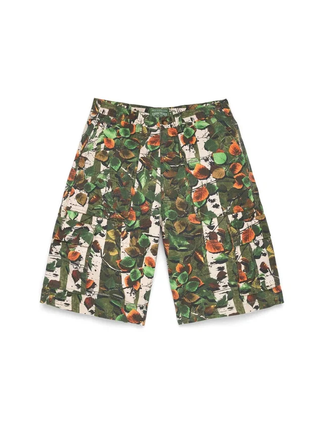 Pantaloncini cargo stagionali mimetici
