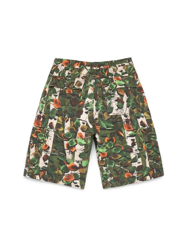 Pantaloncini cargo stagionali mimetici