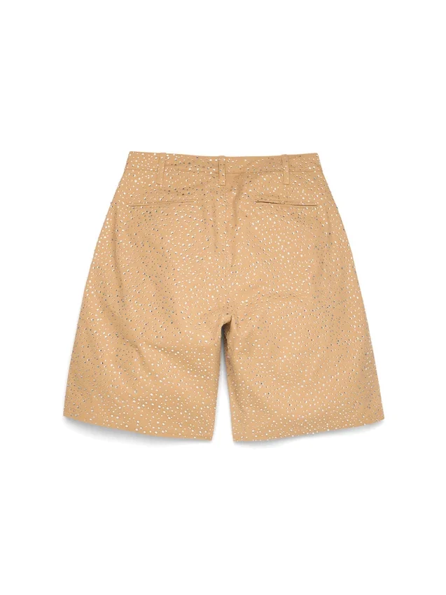 Pantaloncini chino Crystal color cuoio
