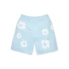 Pantaloncini in cotone con Cotton Wreath, blu polvere