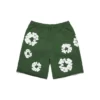 Pantaloncini in cotone con Cotton Wreath, verde