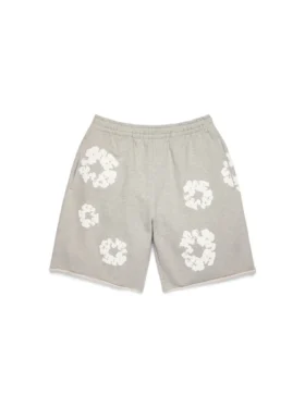 Pantaloncini in cotone "Cotton Wreath" grigi