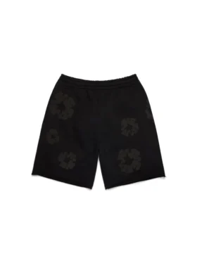 Pantaloncini in cotone Mono Cotton Wreath, neri