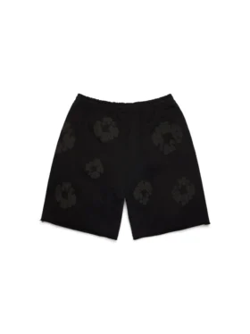 Pantaloncini in cotone Mono Cotton Wreath, neri