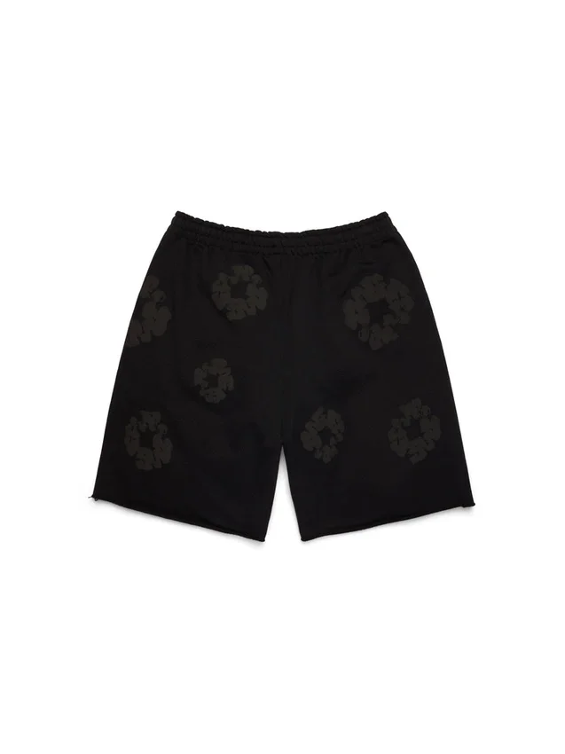 Pantaloncini in cotone Mono Cotton Wreath, neri