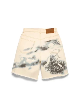 Pantaloncini in Denim Cloud Camo