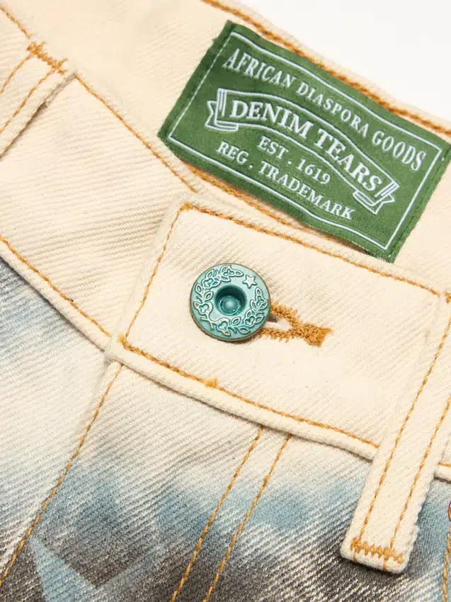 Pantaloncini in Denim Cloud Camo