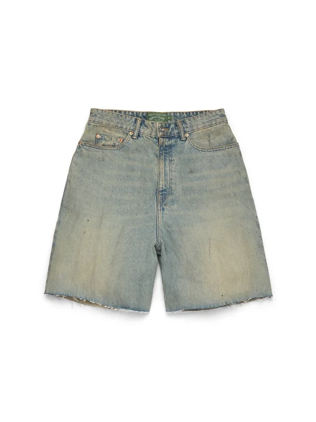Pantaloncini in Denim con lavaggio sporco