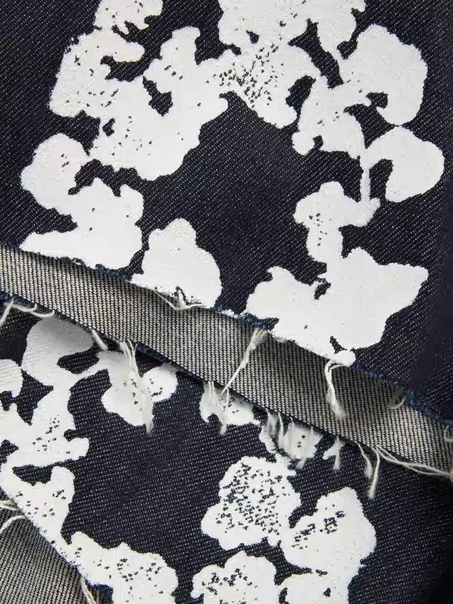 Pantaloncini in Denim "Cotton Wreath" con cimosa