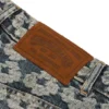 Pantaloncini in Denim Jacquard Wreath