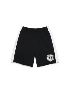 Pantaloncini in felpa a pannelli Denim U, neri