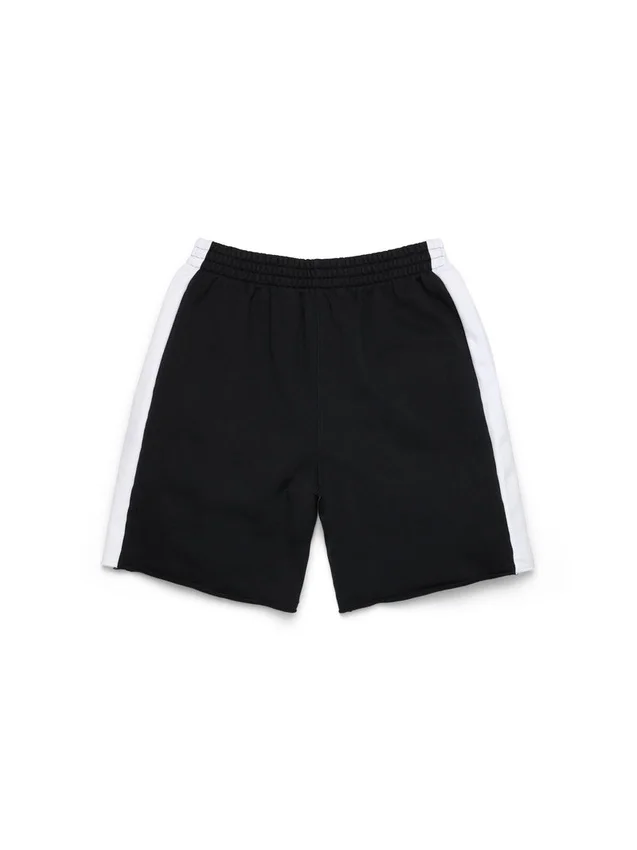 Pantaloncini in felpa a pannelli Denim U, neri