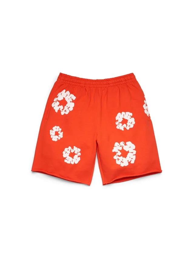 Pantaloncini in felpa Cotton Wreath arancione scuro