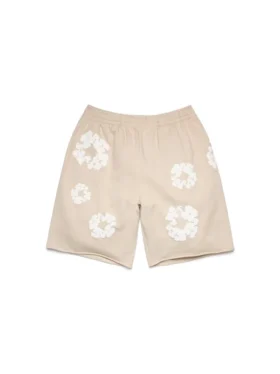 Pantaloncini in felpa Cotton Wreath color crema
