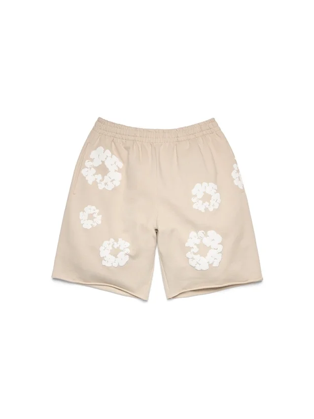 Pantaloncini in felpa Cotton Wreath color crema
