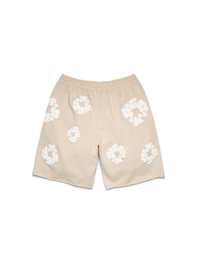 Pantaloncini in felpa Cotton Wreath color crema