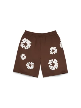 Pantaloncini in felpa Cotton Wreath, marrone scuro