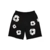 Pantaloncini in felpa "Cotton Wreath" neri