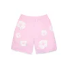 Pantaloncini in felpa "Cotton Wreath" rosa cipria