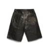 Pantaloncini in pelle borchiati Libertas