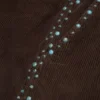 Pantaloncini in velluto a coste con borchie ossidate
