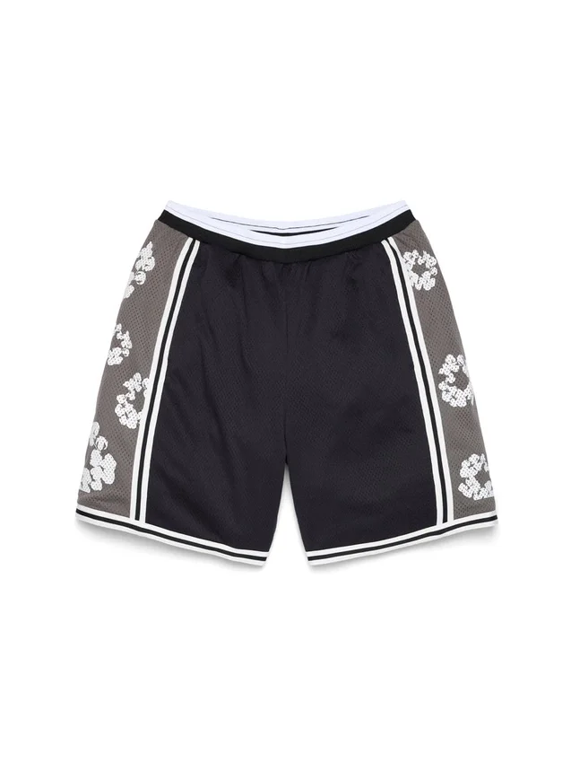 Pantaloncini Olaf con Cotton Wreath in cotone, neri