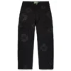 Pantaloni cargo Mono Wreath, neri